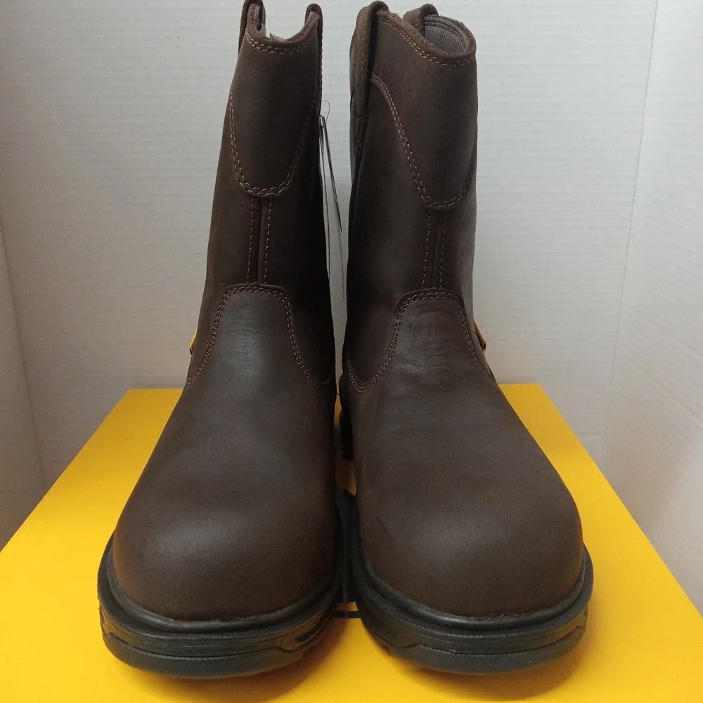 Herman Survivors Plower WP Pull On Steel Toe Work Boots Brown Men's Size 9.5 NWB